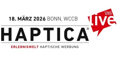 Logo der Messe Haptica live 2026