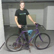 Christian bei der Arbeit