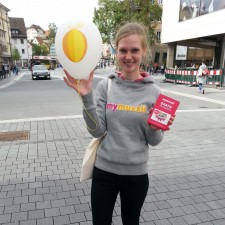Lena bei der Arbeit