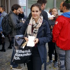 Frances bei der Arbeit