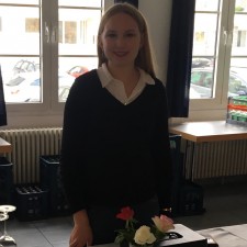 Pia bei der Arbeit