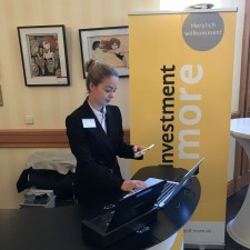 Vanessa bei der Arbeit