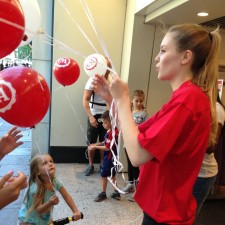Frida bei der Arbeit