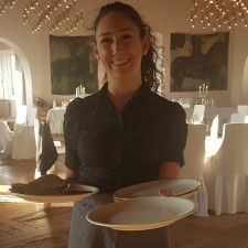 Julia bei der Arbeit