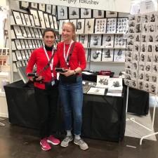 Johanna bei der Arbeit