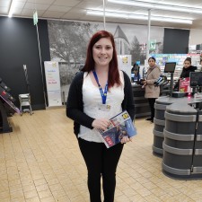 Kristin bei der Arbeit