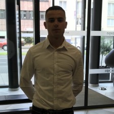 Claudio bei der Arbeit