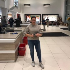 Julia bei der Arbeit