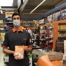 Sebastian bei der Arbeit