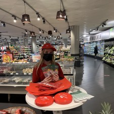 Janine bei der Arbeit