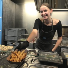 Rosa bei der Arbeit