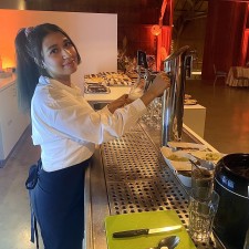 Dana Gamil Mahmued bei der Arbeit