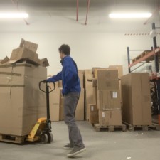 Maximilian bei der Arbeit