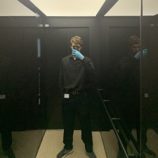 Maximilian bei der Arbeit