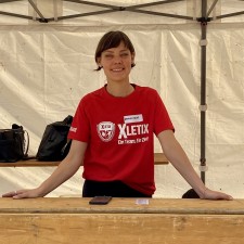 Dominique Mandy bei der Arbeit