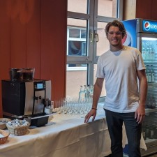 Tobias bei der Arbeit