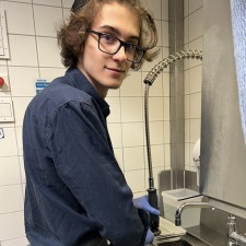 Oliver bei der Arbeit