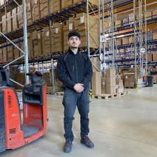 Malik Bashar bei der Arbeit