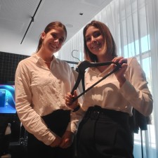 Julia Andrea bei der Arbeit