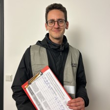 Vincent-Maximilian bei der Arbeit