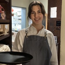 Katharina bei der Arbeit
