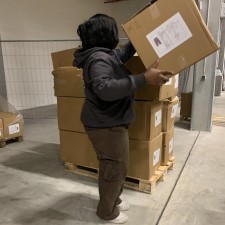 Leyla Mawatta bei der Arbeit