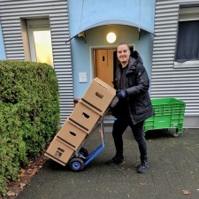 Raphael bei der Arbeit
