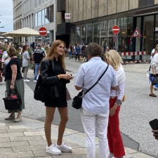 Lucia bei der Arbeit