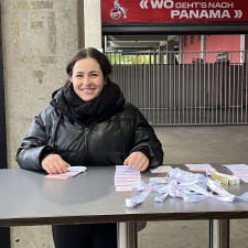 Ellen bei der Arbeit