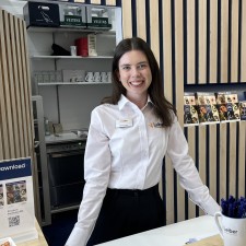 Marie bei der Arbeit