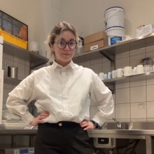Valerie bei der Arbeit
