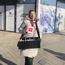 Hana bei der Arbeit