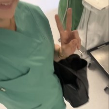 Hana bei der Arbeit