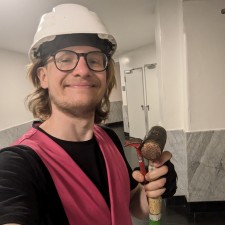 Leopold bei der Arbeit