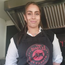 Aya bei der Arbeit
