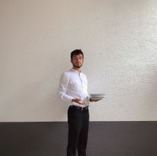 Aaron bei der Arbeit