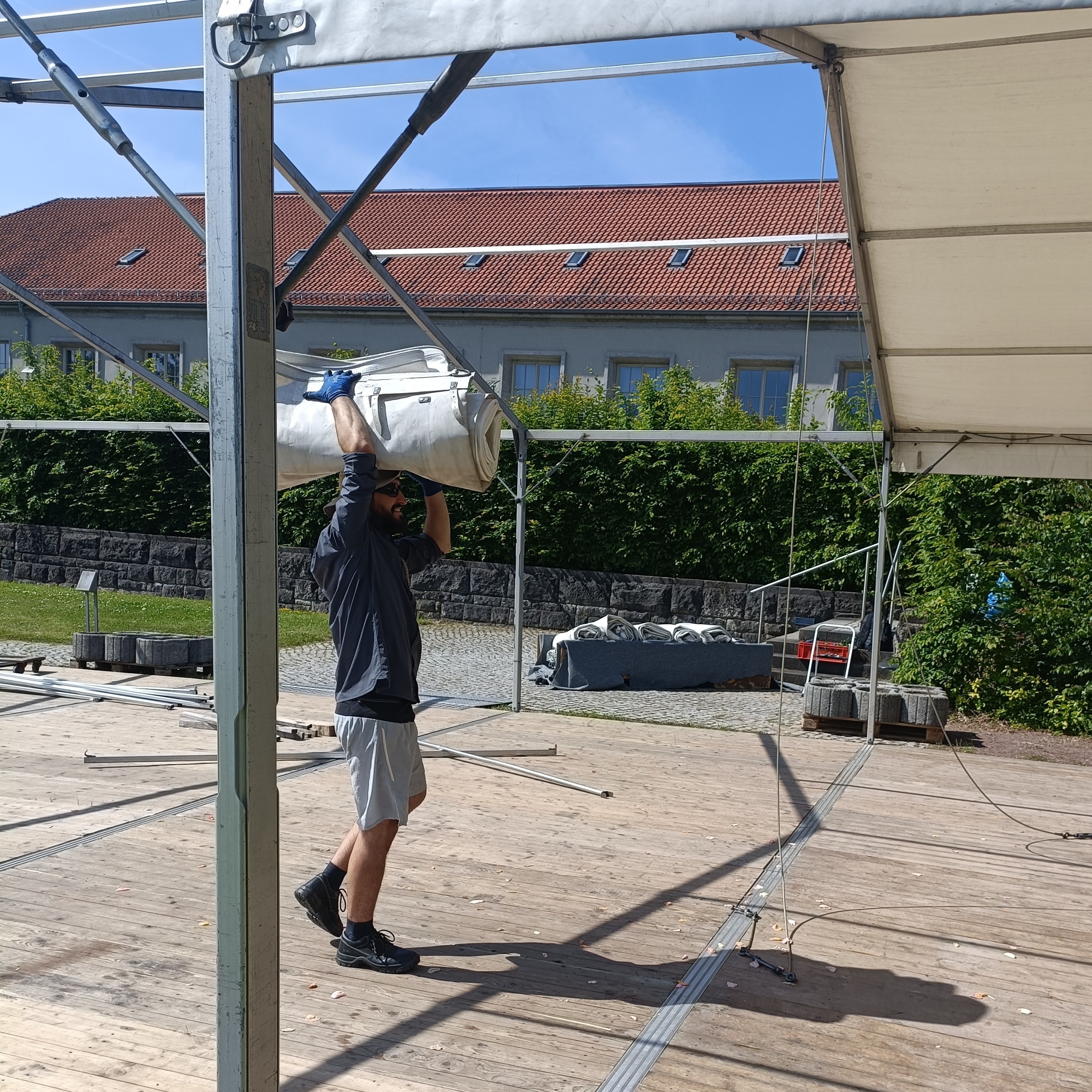 Mitarbeiter im Einsatz