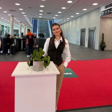 Friederike bei der Arbeit