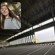 Alina bei der Arbeit