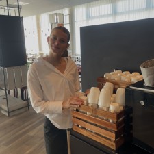 Jolina bei der Arbeit