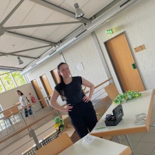 Magdalena bei der Arbeit