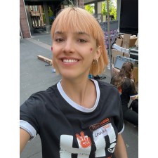 Leandra bei der Arbeit