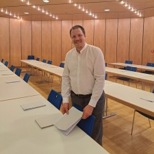 Fabian bei der Arbeit