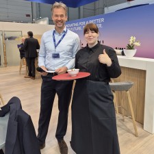 Annika bei der Arbeit