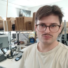 Johannes bei der Arbeit