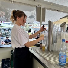 Leona Fee bei der Arbeit