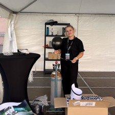 Marie bei der Arbeit