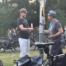 Julian bei der Arbeit