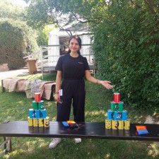 Payal bei der Arbeit