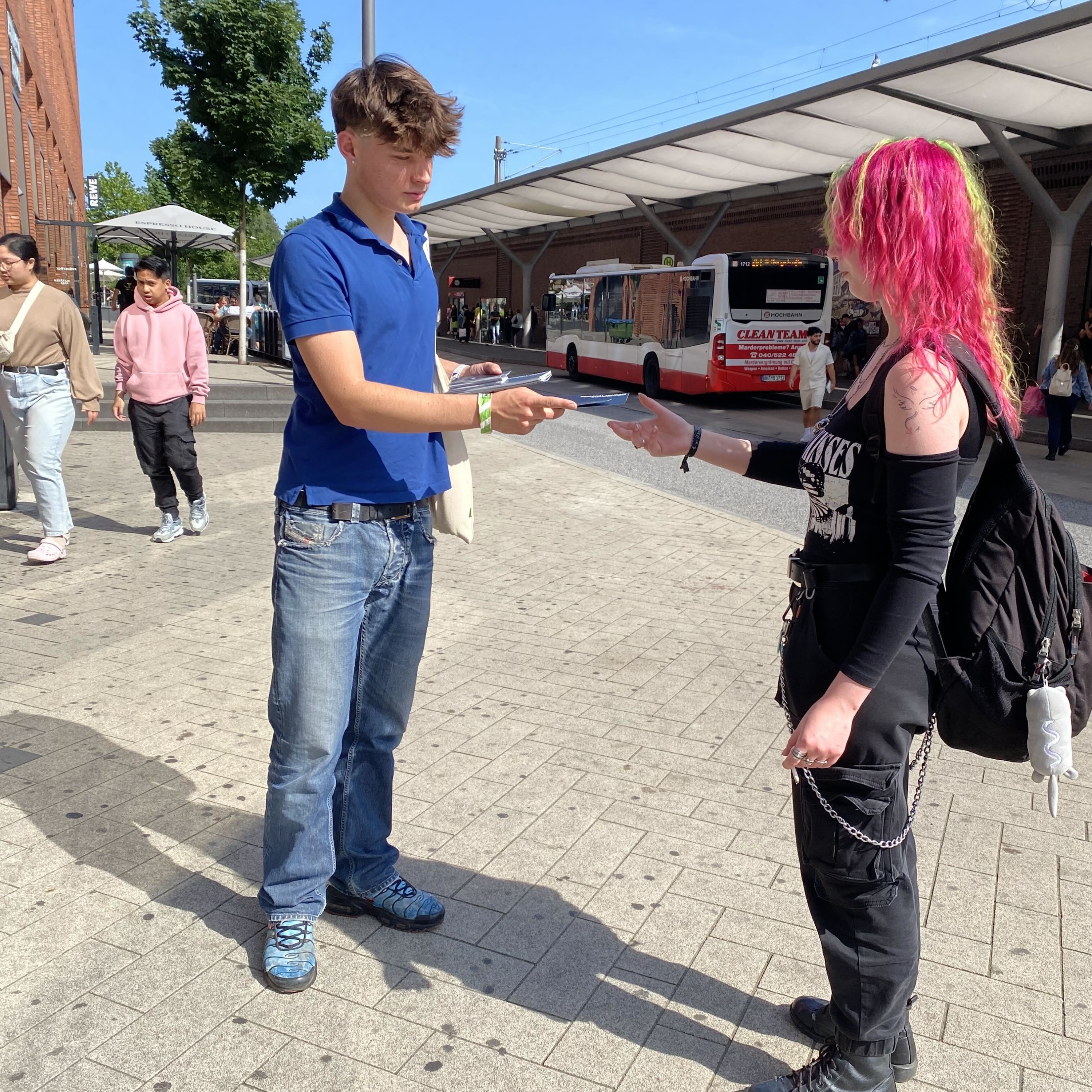 Mitarbeiter im Einsatz